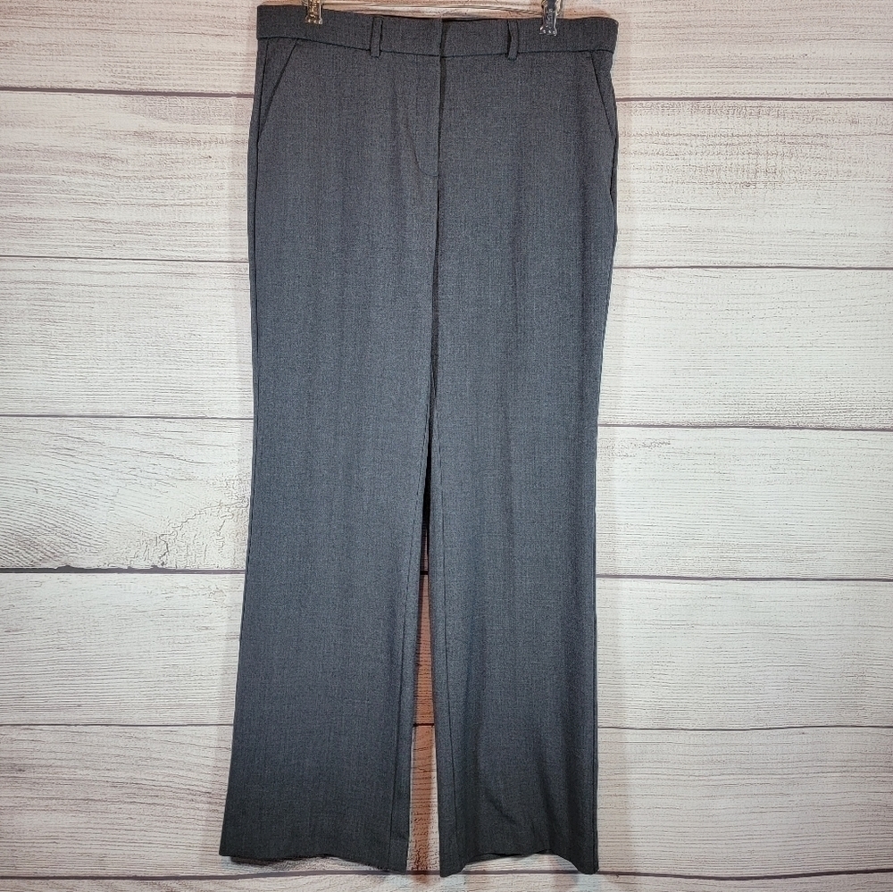 Sag Harbor Stretch Slacks w/ Belt Loops Gray Sz 8